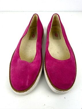 UGG Pure 1013049 Women's Kammi Suede Pink Slip on Flat